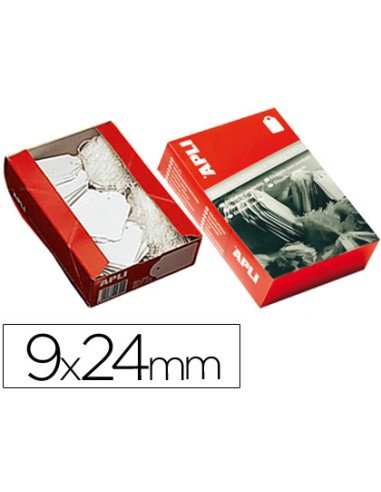Etiquetas colgantes apli 384 9x24 mm caja de...