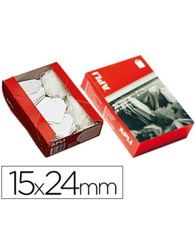 Etiquetas colgantes apli 388 15x24 mm caja de...