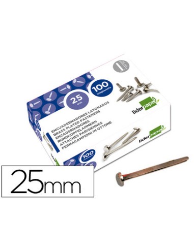 Encuadernadores liderpapel niquelados n.5 25 mm...