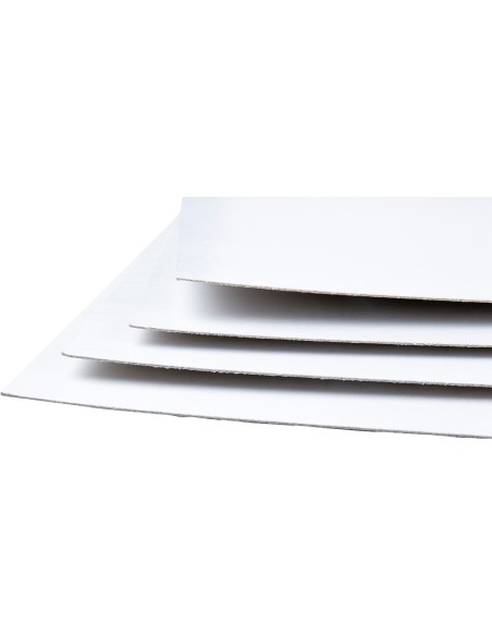 Cartoncillo gris liderpapel con una cara blanca 350 g 64x88 cm paquete de 1 kg (5 hojas)
