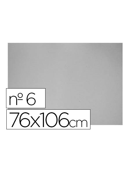 Carton gris nº 6 75x105 cm hoja