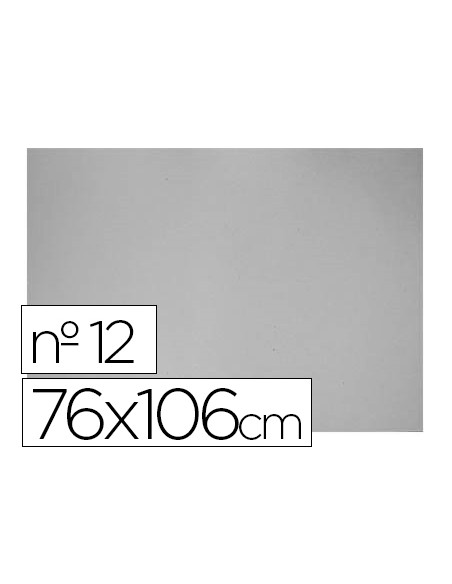 Carton gris nº 12 75x105 cm hoja