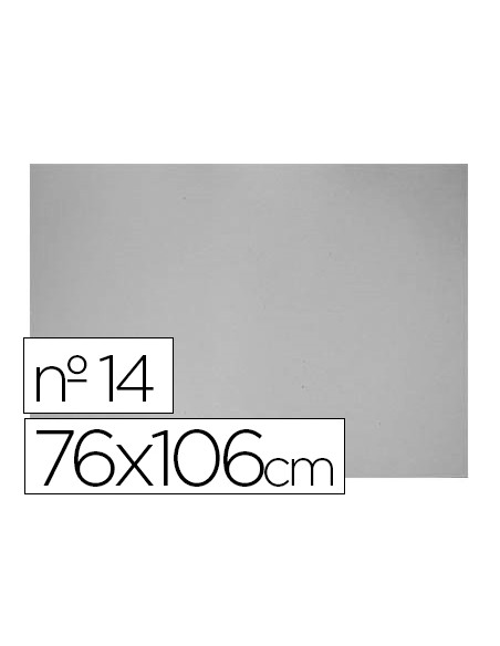 Carton gris nº 14 75x105 cm hoja
