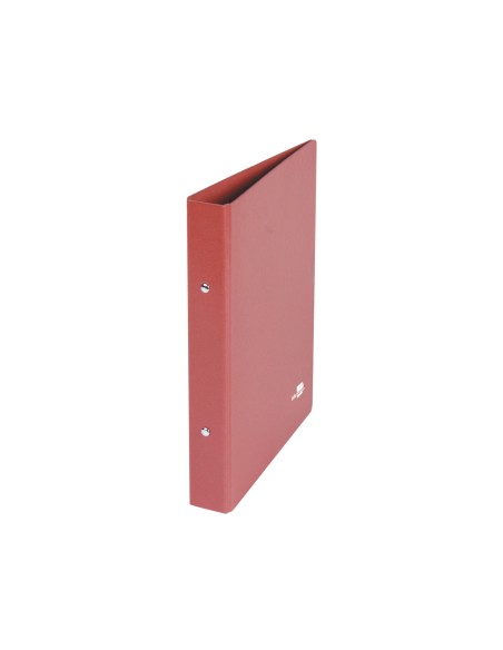 Carpeta de 2 anillas 40mm redondas liderpapel cuarto carton cuero