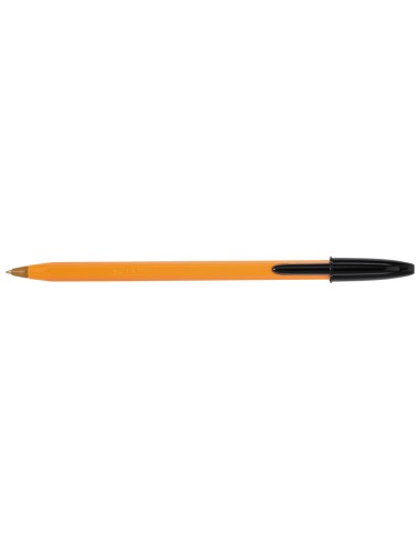 Boligrafo bic naranja fine original negro