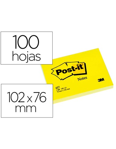 Bloc de notas adhesivas quita y pon post-it...
