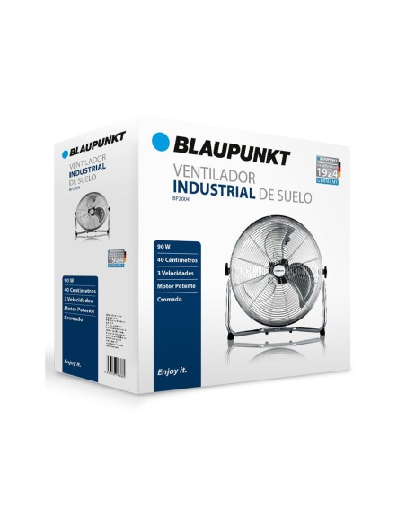 Ventilador blaupunkt suelo con rejilla ajustable 40cm potencia 90w cromado
