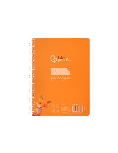 Cuaderno espiral liderpapel a5 pautaguia tapa...