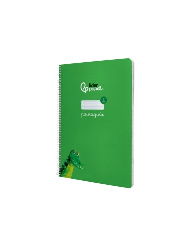 Cuaderno espiral liderpapel a4 pautaguia tapa...
