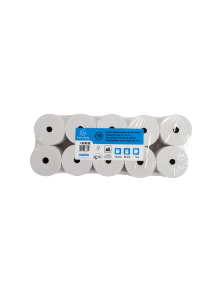 Rollo sumadora exacompta termico 80x80 mm 48 g/m2 sin bpa
