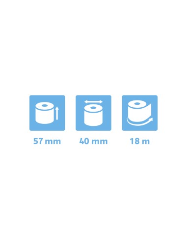 Rollo sumadora exacompta termico 57x40 mm 55...