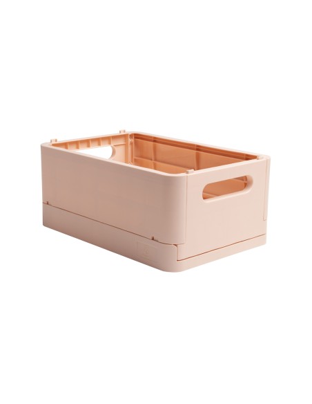 Caja plegable exacompta midi skandi polipropileno reciclado color nude 276x188x120 mm