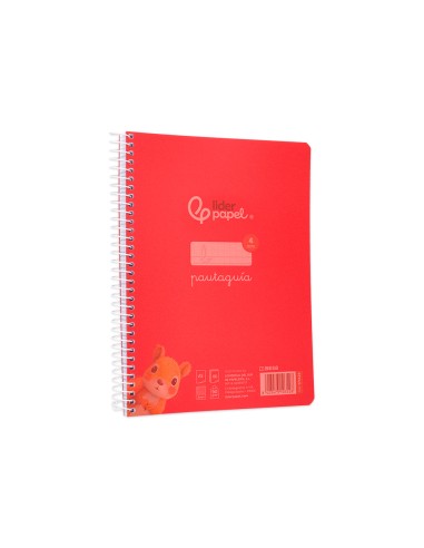 Cuaderno espiral liderpapel a5 pautaguia tapa...