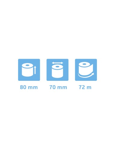 Rollo sumadora exacompta termico 80x80 mm 48...