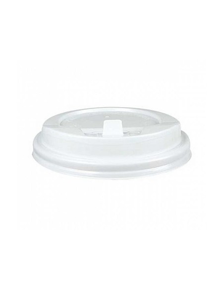 Tapa para vaso bunzl 190 ml poliestireno con orificio paquete de 100 unidades