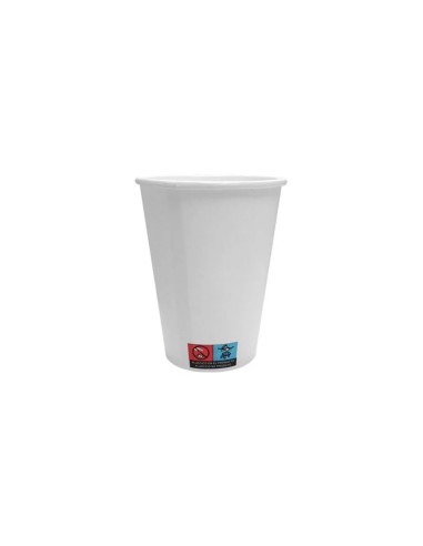 Vaso de papel blanco bunzl reciclable pefc 385...