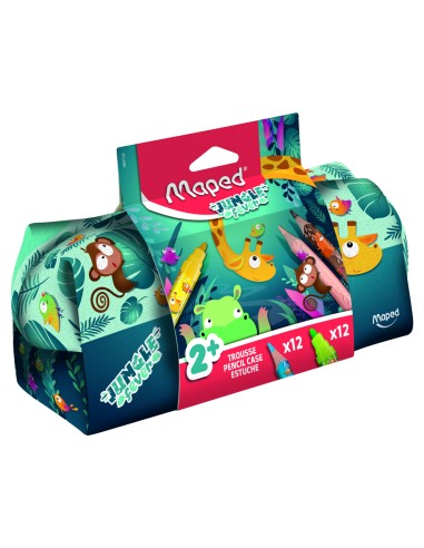 Bolso escolar portatodo maped ungle fever con...