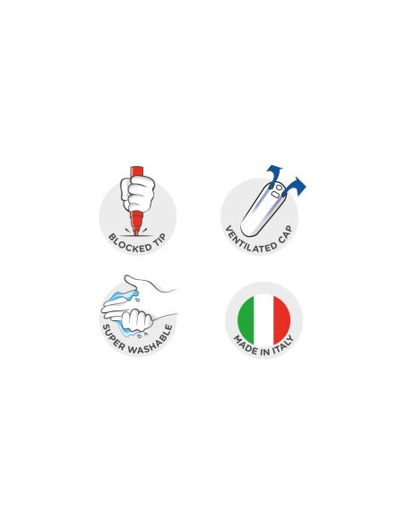 Rotulador carioca jumbo punta gruesa caja de 40 unidades colores surtidos