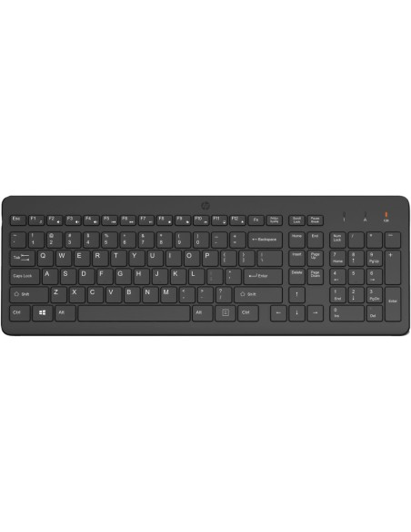 Teclado hp 225 inalambrico qwerty color negro