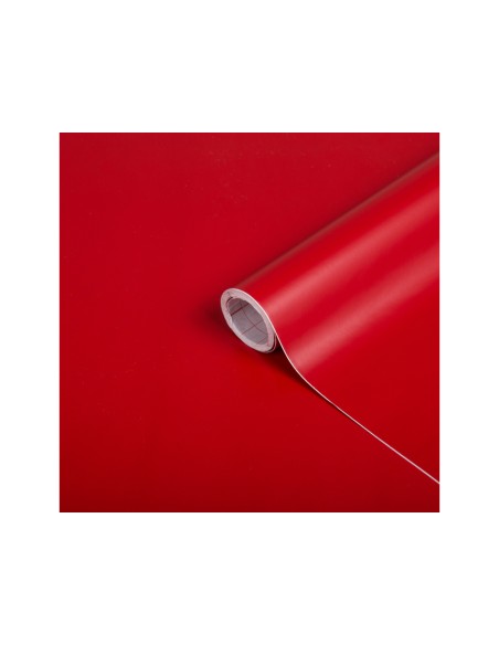 Rollo adhesivo d-c-fix rojo señales mate ancho 45 cm largo 15 m
