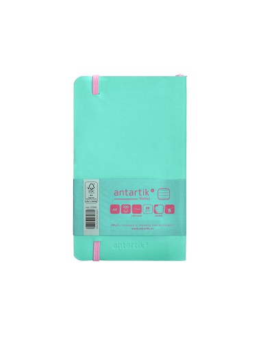 Cuaderno con gomilla antartik notes tapa blanda...