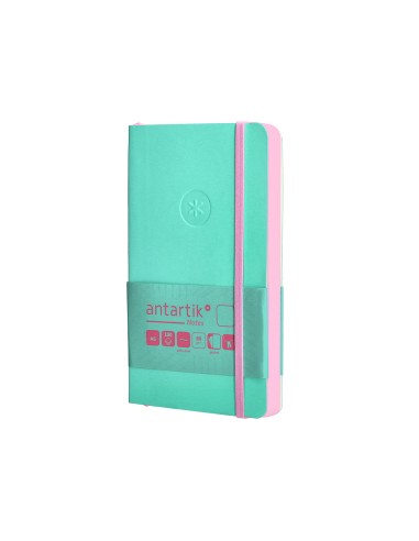 Cuaderno con gomilla antartik notes tapa blanda...