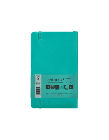 Cuaderno con gomilla antartik notes tapa blanda...