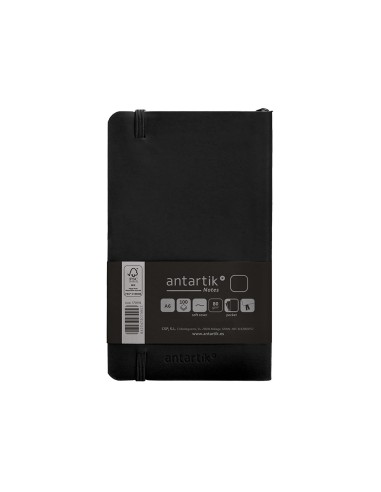 Cuaderno con gomilla antartik notes tapa blanda...