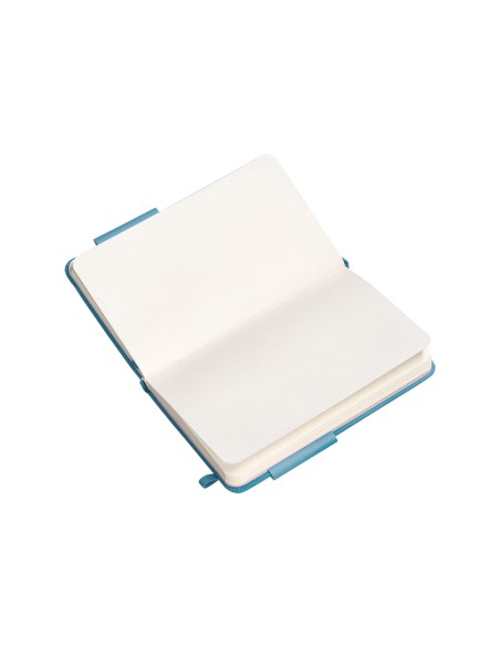 Cuaderno con gomilla antartik notes tapa dura a6 hojas rayas azul claro 100 hojas 80 gr fsc