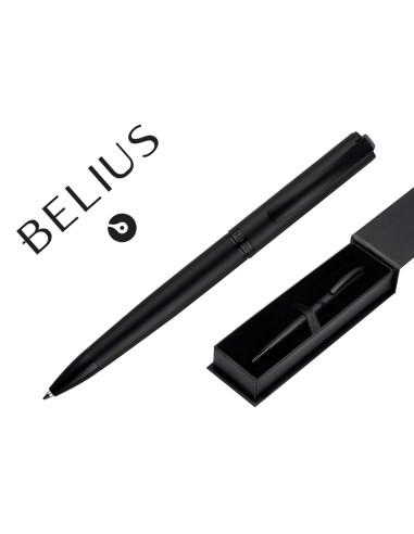 Boligrafo belius turbo aluminio color negro...