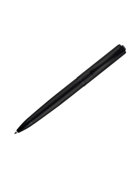 Boligrafo belius turbo aluminio color negro tinta azul caja de diseño