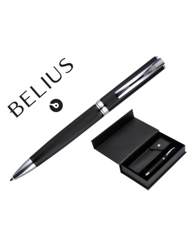 Boligrafo y estuche belius turbo aluminio...