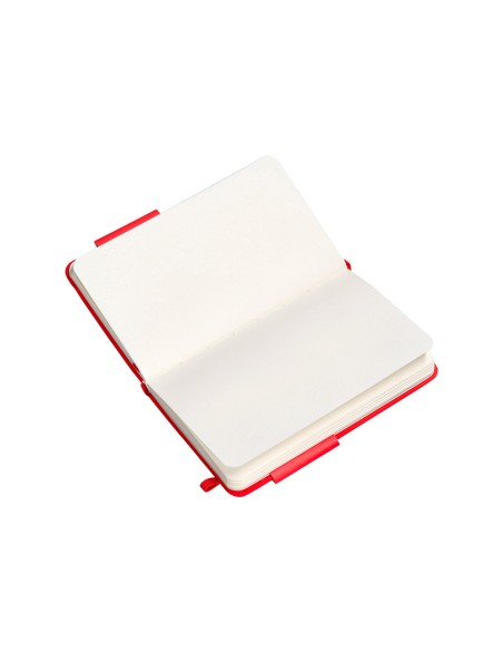 Cuaderno con gomilla antartik notes tapa dura a6 hojas lisas rojo 100 hojas 80 gr fsc