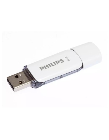 Memoria usb philips flash usb 2.0 32gb snow grey
