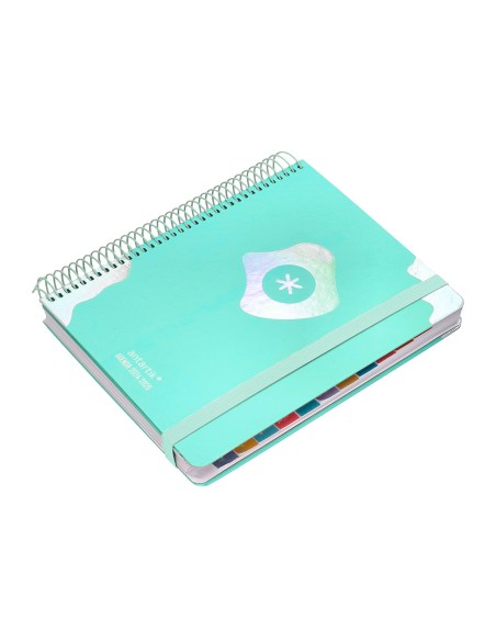 Agenda escolar antartik año 24 - 25 curso coleccion maximal green día página a5