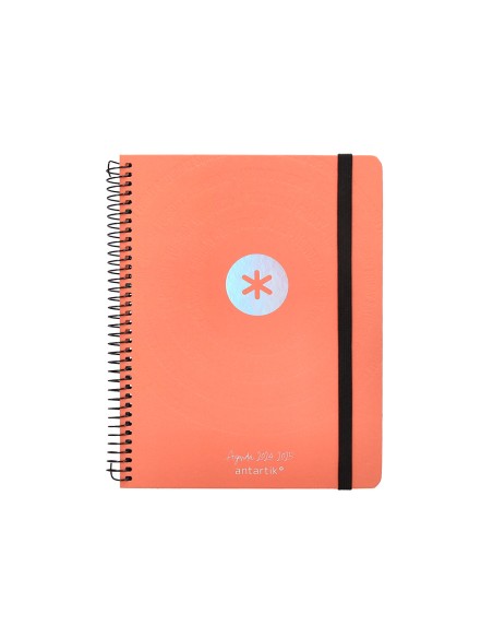 Agenda escolar antartik año 24 - 25 curso coleccion minimal orange semana vista a5