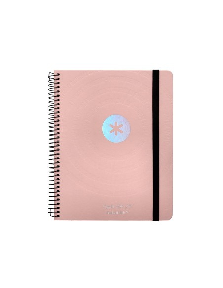 Agenda escolar antartik año 24 - 25 curso coleccion minimal pink semana vista a5
