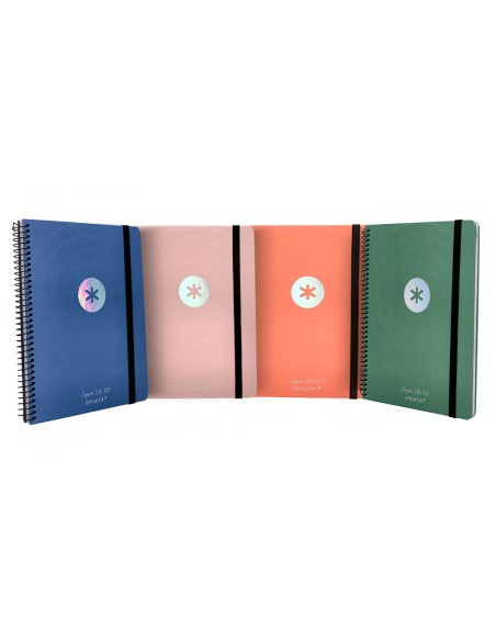 Agenda escolar antartik año 24 - 25 curso coleccion minimal surtido semana vista a5
