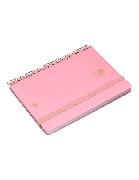 Agenda escolar liderpapel año 24 - 25 curso classic lines rosa 2 días página a5