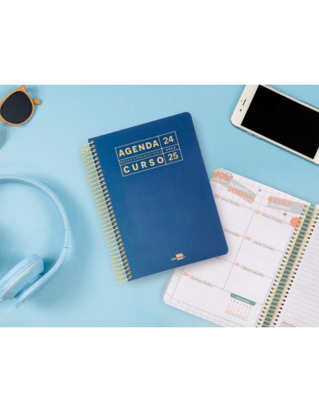 Agenda escolar liderpapel año 24 - 25 curso basic surtido día página a5