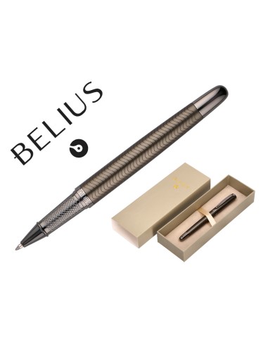 Boligrafo belius neptuno aluminio textura wavy...