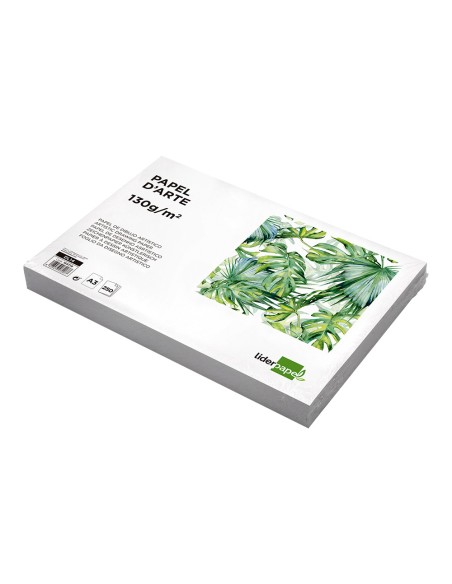 Papel dibujo liderpapel 297x420 mm 130 gr sin recuadro din a3 hoja