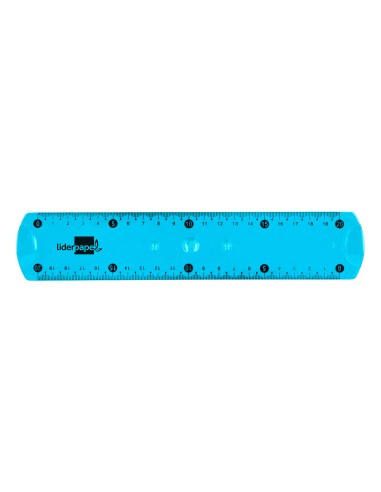 Regla liderpapel plastico flexible 20 cm...