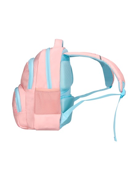 Mochila escolar liderpapel multibolsillo infantil rosa rainbows 350x110x270 mm