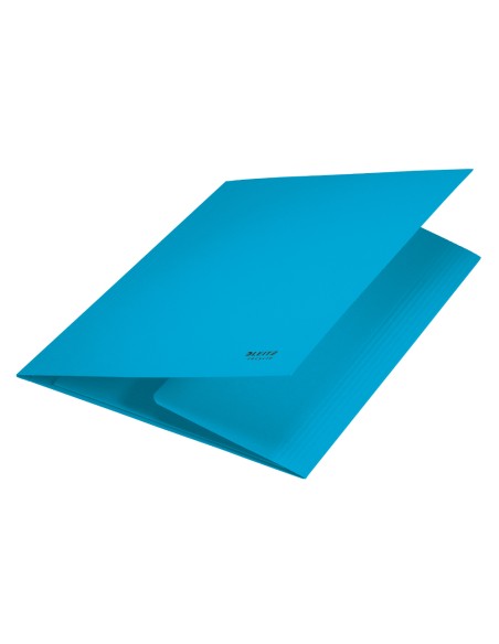 Subcarpeta leitz recycle con tres solapas din a4 carton 100% reciclable azul