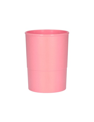 Cubilete portalapices q-connect rosa pastel...