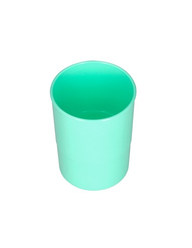 Cubilete portalapices q-connect verde menta...