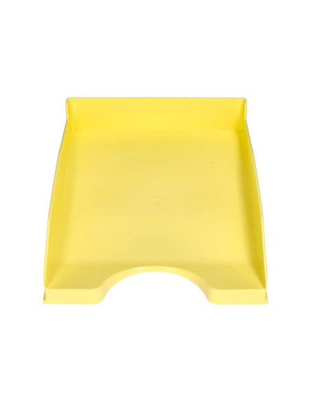 Bandeja sobremesa plastico q-connect amarillo pastel opaco 240x70x340 mm