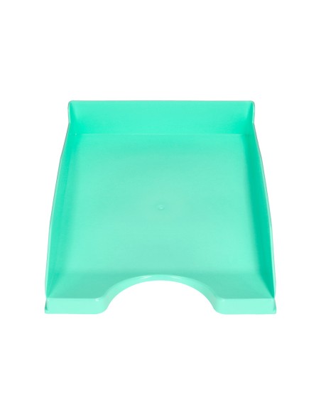 Bandeja sobremesa plastico q-connect verde menta opaco 240x70x340 mm