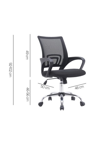 Silla q-connect oficina siena malla base...